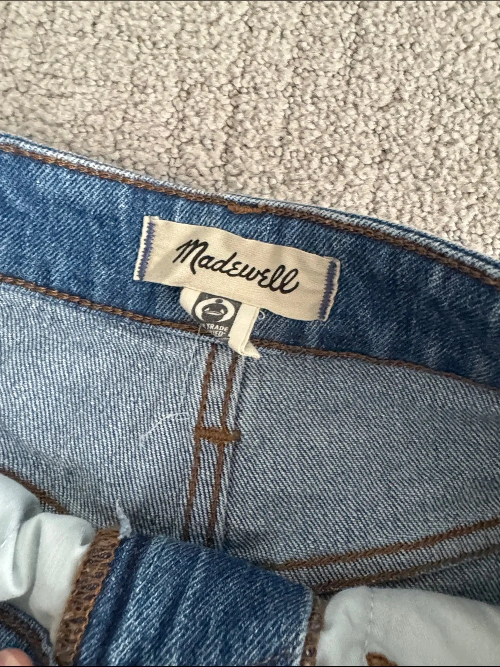 Madewell Classic Blue Denim Cutoff Shorts